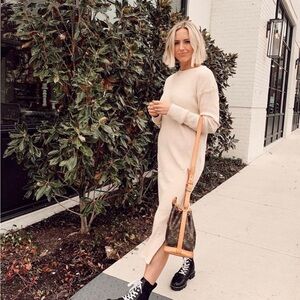 LETT clothing De Gaulle Dress in Ecru